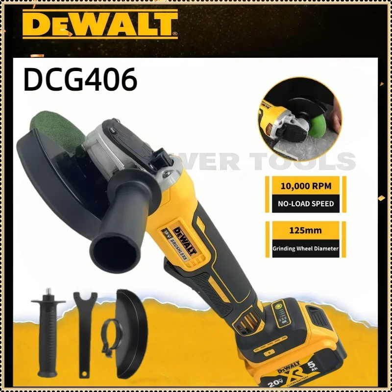 Brushless Angle Grinder Battery Powered - Dewalt DCG406 125MM Fırçasız Açı Taşlama