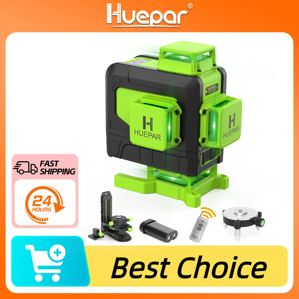 Laser Level 16 Lines 4D Green - 4D par 16 satır 4D lazer