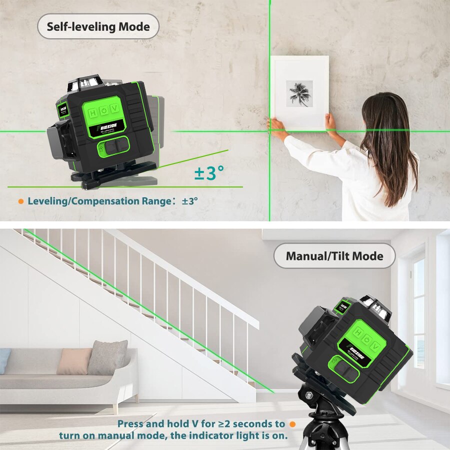 FEIDSIDE 16/12 satır 4D/3D laz - Laser Level 16 Lines 4D Green incelemesi ve fiyatı