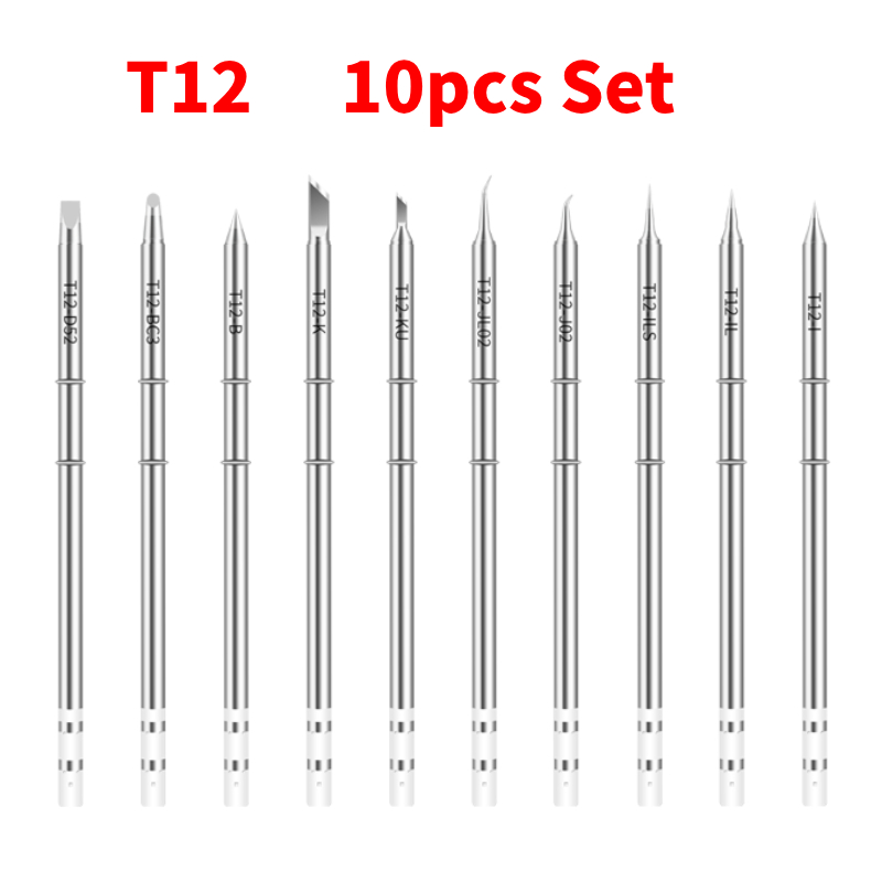 10 adet T12 Seti Havya Uçları  - Digital Soldering Station T12 incelemesi ve fiyatı