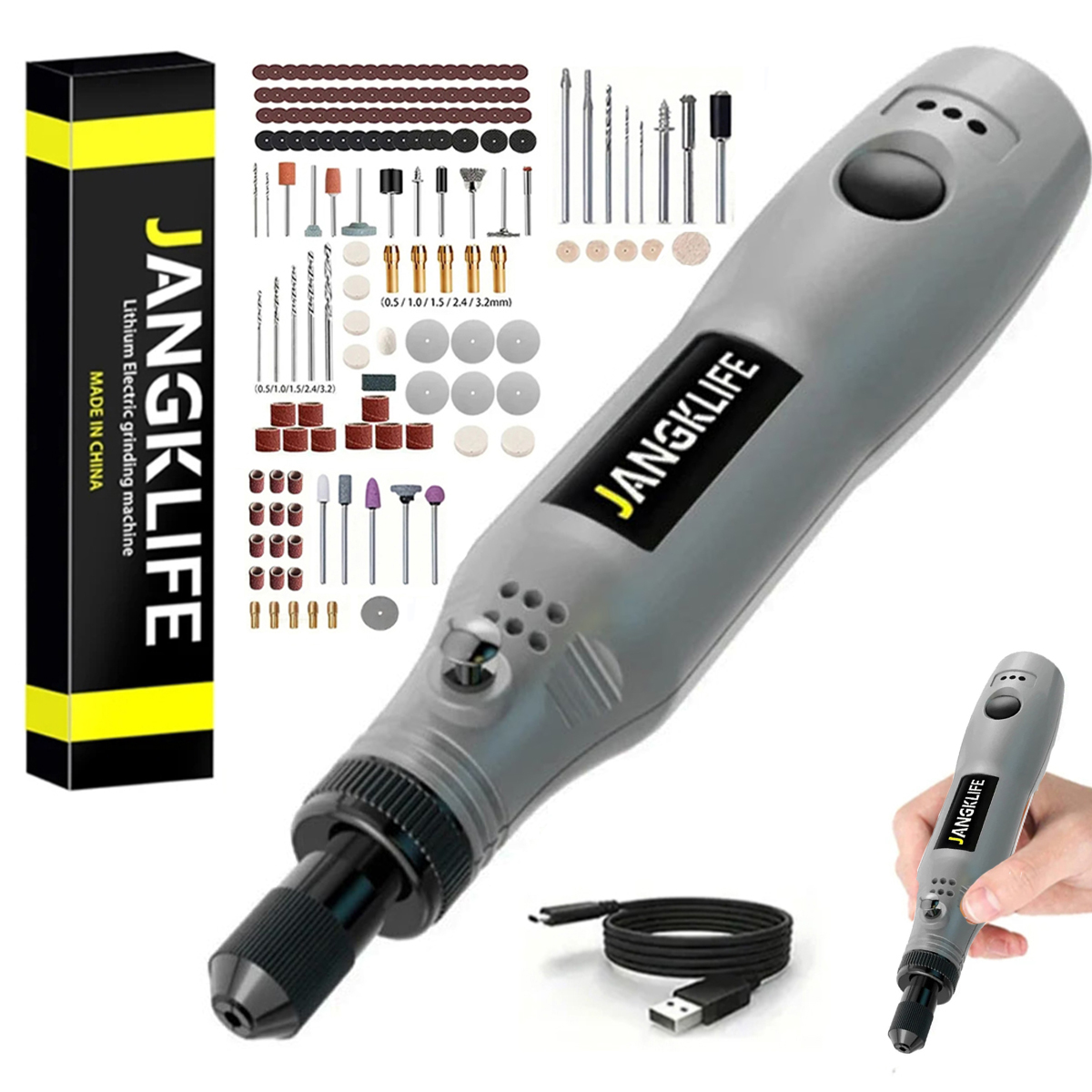 USB akülü döner Tool Kit için  - Cordless Rotary Tool Kit Accessories incelemesi ve fiyatı