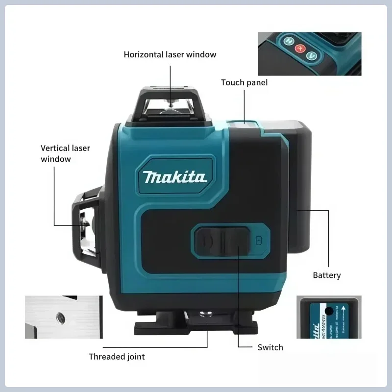 5.0Ah Maks. Makita 40V Pil, Ma - Laser Level 16 Lines 4D Green incelemesi ve fiyatı